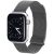DUX DUCIS szíj MILANESE rozsdamentes acél mágneses Apple Watchhoz 38 / 40 / 41 mm szürke