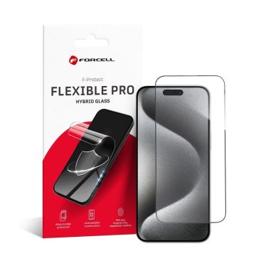 Forcell Flexible Nano Glass 5D iPhone 15 Pro Max fekete