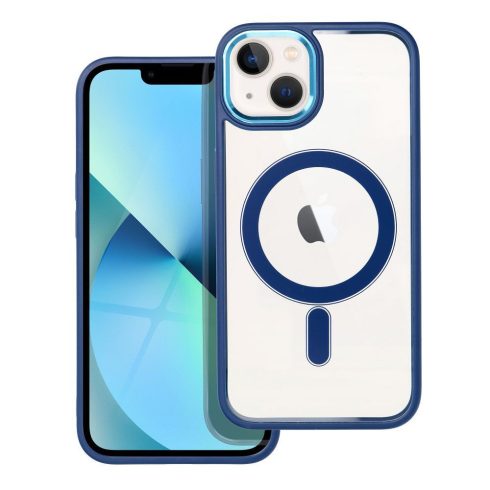 Tok iPhone 13 Color Edge Mag Coverhez, amely kompatibilis a MagSafe kék színnel