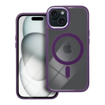   COLOR EDGE MAG COVER tok kompatibilis a MagSafe-vel IPHONE 15 mélylila készülékhez