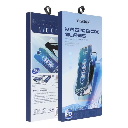 6D Pro Veason Easy-Install Glass + Applicator - for Iphone 15 black