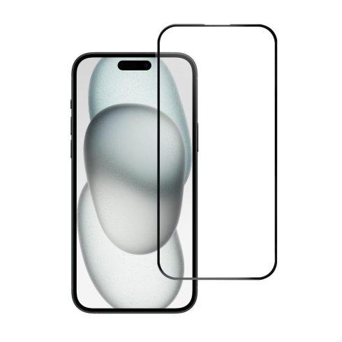 Tempered glass to iPhone 15 PLUS /16 PLUS (full glue) Blue Star 5D black