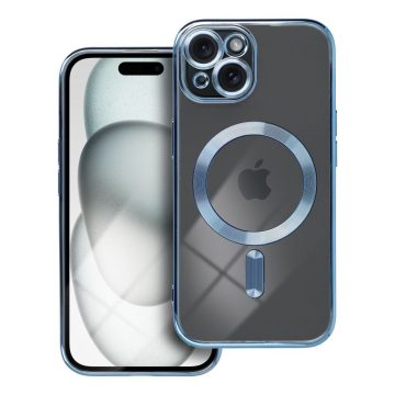   Tok iPhone 15 Electro Mag Coverhez, amely kompatibilis a MagSafe kék színnel
