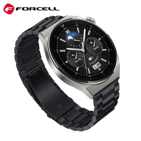 Strap to Samsung Galaxy Watch Forcell F-Design FS06 steel clasp 22 mm black