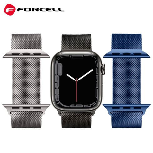 Szíj Apple Watch Forcell F-Design FA03 mágneses acél 38 / 40 / 41 mm kék