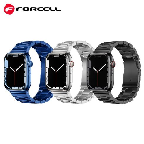 FORCELL F-DESIGN FA10 rozsdamentes acél szíj APPLE Watchhoz 38 / 40 / 41 mm fekete