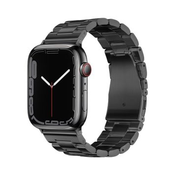   FORCELL F-DESIGN FA10 rozsdamentes acél szíj APPLE Watch 42 / 44 / 45 / 49 mm fekete