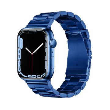   Strap to Apple Watch Forcell F-Design FA10 steel clasp 42 / 44 / 45 / 49 mm blue