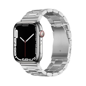   FORCELL F-DESIGN FA10 rozsdamentes acél szíj APPLE Watchhoz 42 / 44 / 45 / 49 mm ezüst