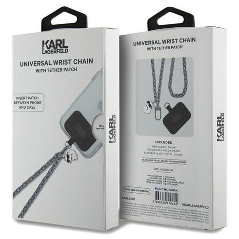 KARL LAGERFELD kézszíj KLUCHCSKPK (Wrist Chain Choupette) ezüst