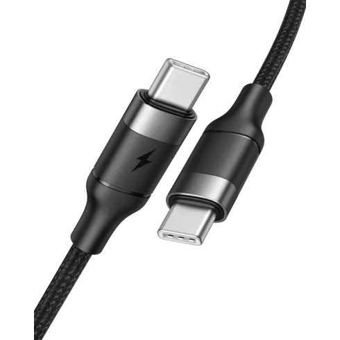 Cable Typ C to Typ C VEGER PD 5A 100W CC02 1,5 m black