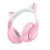 Vezeték nélküli fejhallgató Hoco W42 Cat Ear cseresznyevirág