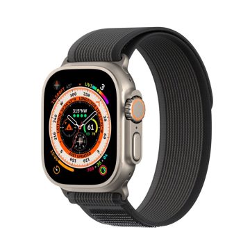   DUX DUCIS YJ nylon szíj Apple Watchhoz 42 / 44 / 45 / 49 mm fekete szürke