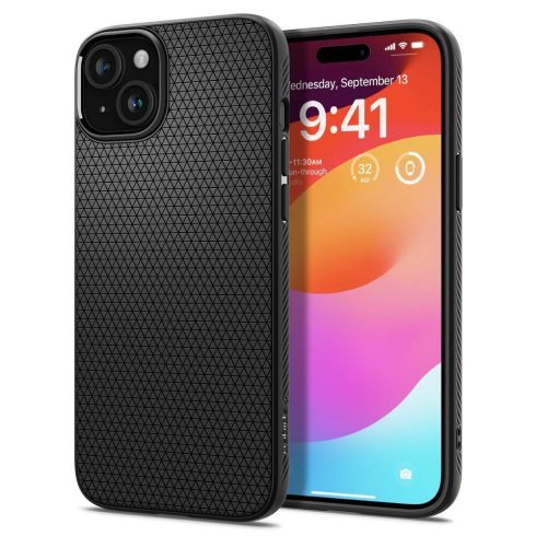 SPIGEN tok LIQUID AIR IPHONE 15 Plus-hoz matt fekete