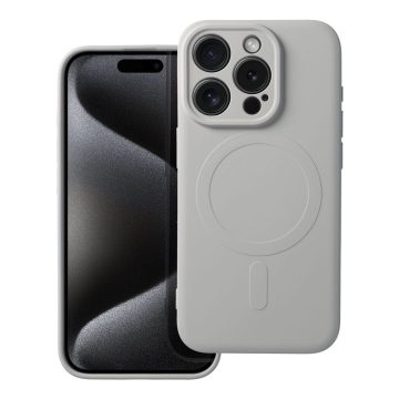   SILICONE MAG COVER case compatible with MagSafe for IPHONE 15 Pro titanium
