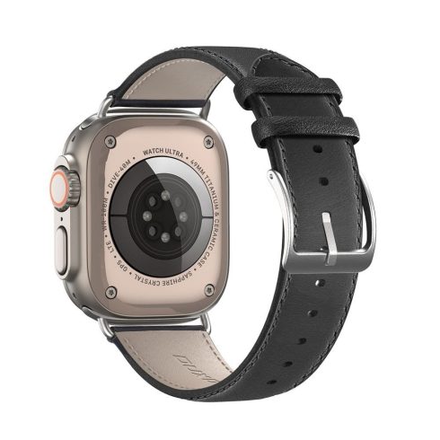 DUX DUCIS szíj YS valódi bőr Apple Watch 38 / 40 / 41 mm fekete