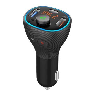   ART adó FM bluetooth 5.0 + USB A QC3.0 + Typ C (összesen 30 W) FM-73 fekete