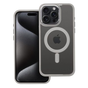   COLOR EDGE MAG COVER tok kompatibilis a MagSafe IPHONE 15 Pro Max telefonhoz titatnium szürke