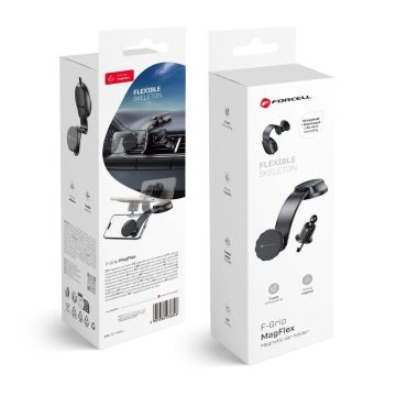   FORCELL F-GRIP MagFlex mágneses autós tartó szélvédőhöz / műszerfalhoz / légtelenítőhöz fekete
