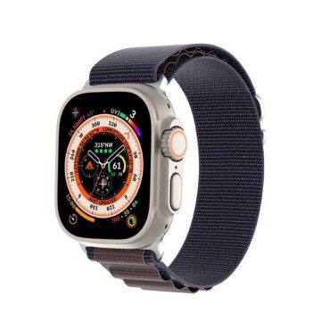   DUX DUCIS GS nylon szíj Apple Watch 42 / 44 / 45 / 49 mm indigóhoz