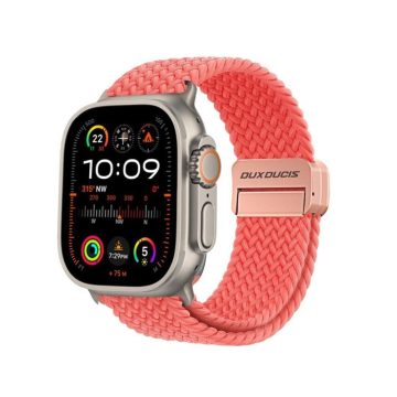   DUX DUCIS szíj MIXTURE PRO nyújtható fonott Apple Watch 38 / 40 / 41 mm guavához
