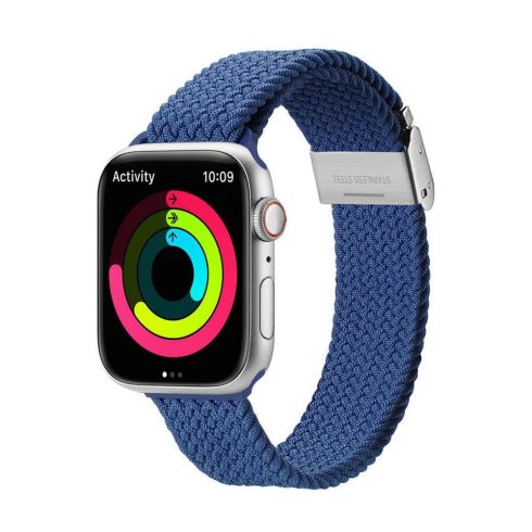 DUX DUCIS szíj MIXTURE PRO nyújtható fonott Apple Watch 42 / 44 / 45 / 49 mm kék