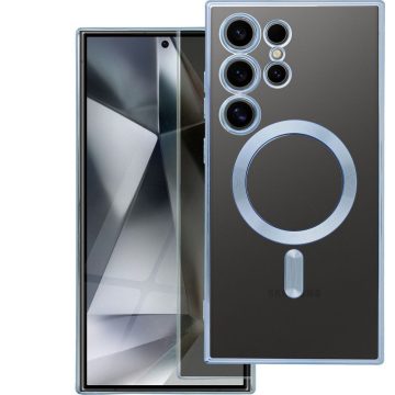   Case for Samsung S24 ULTRA Electro Mag Cover compatible with MagSafe blue