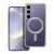 Case for Samsung S24 Electro Mag Cover compatible with MagSafe silver