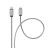   Cable USB C to Lightning Forcell F-Energy PD 3A 27W Metal 1 m C238 silver