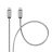   Cable USB C to USB C Forcell F-Energy QC4.0 PD 3A 60W Metal 1 m C237 silver