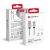 Cable USB A to Lightning Forcell F-Energy 2,4A 12W Metal 1 m C236 silver