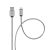 Cable USB A to Lightning Forcell F-Energy 2,4A 12W Metal 1 m C236 silver