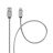   Cable USB A to USB C Forcell F-Energy QC3.0 66W Metal 1 m C234 silver