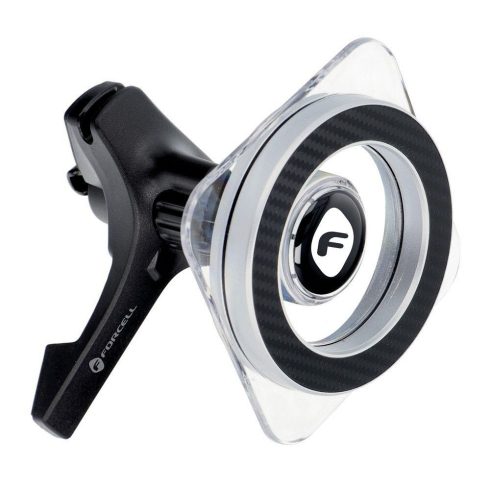 FORCELL F-GRIP Mag Pro mágneses autós tartó szellőzőhöz, MagSafe fekete kompatibilis