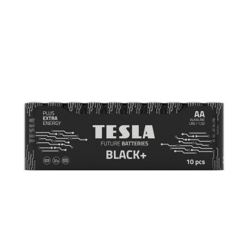 TESLA alkáli elem R6 (AA) FEKETE+ [10x72] 10 db
