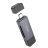 Kártyaolvasó SD / TF Hoco USB A / USB C 3.0 fémszürke