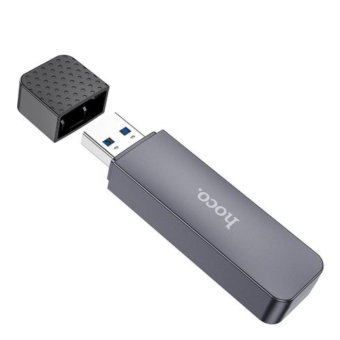 Kártyaolvasó SD / TF Hoco USB A 3.0 HB45 fémszürke
