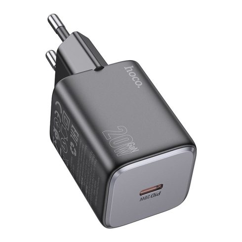 Telefon töltő Hoco USB C QC PD 20W N40 fekete