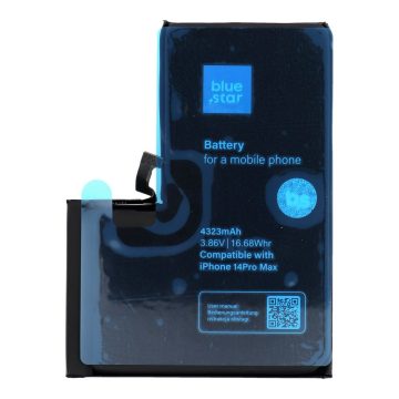   Akkumulátor iPhone 14 PRO MAX 4323 mAh Blue Star HQ készülékhez
