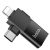 Adapter OTG 2in1 USB C / Lightning USB A Hoco UA17 fekete