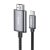 USB C kábel HDMI Hoco 4K 30Hz 2 m UA27 fémszürke