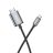 USB C kábel HDMI Hoco 4K 30Hz 2 m UA27 fémszürke