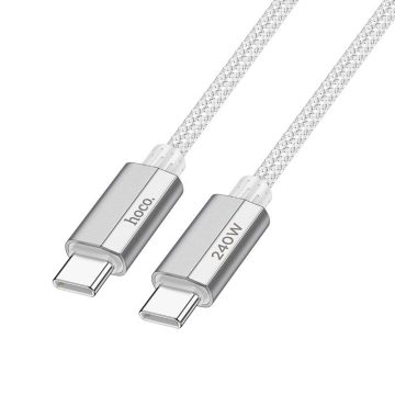 USB C kábel USB C Hoco QC3.0 PD 5A 240W 1,8 m U134 szürke