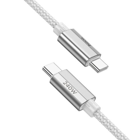 USB C kábel USB C Hoco QC3.0 PD 5A 240W 1,8 m U134 szürke