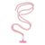SWING (8mm) Telefon zsinór, Telefon medál állítható hosszúsággal / zsinór hossza 165cm (max. 82,5cm hurokban) / vállon vagy nyakon - lite rózsaszín