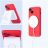   SILICONE MAG COVER case compatible with MagSafe for IPHONE 16 Pro Max red