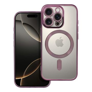   Case for iPhone 16 PRO Electro Mag Cover compatible with MagSafe purple
