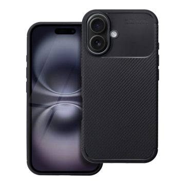 Case for iPhone 16 Carbon Premium black