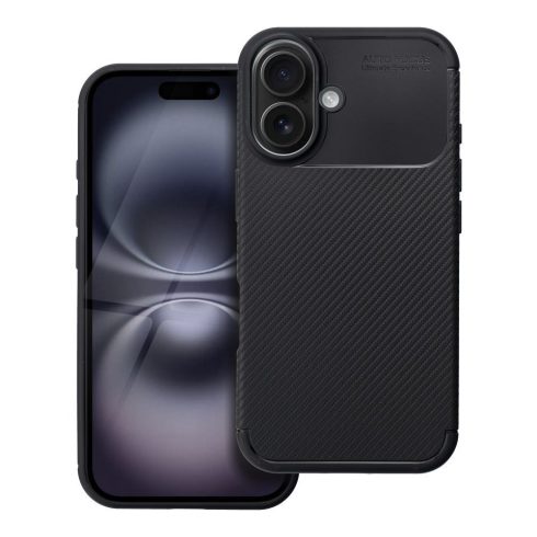 Case for iPhone 16 Carbon Premium black