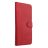   Univerzális könyves tok COMMON S méret IPHONE 12 / 13 / SAMSUNG S6 / A5 2016 / XCOVER 4 / S22 / HUAWEI P8 2017 piros telefonhoz